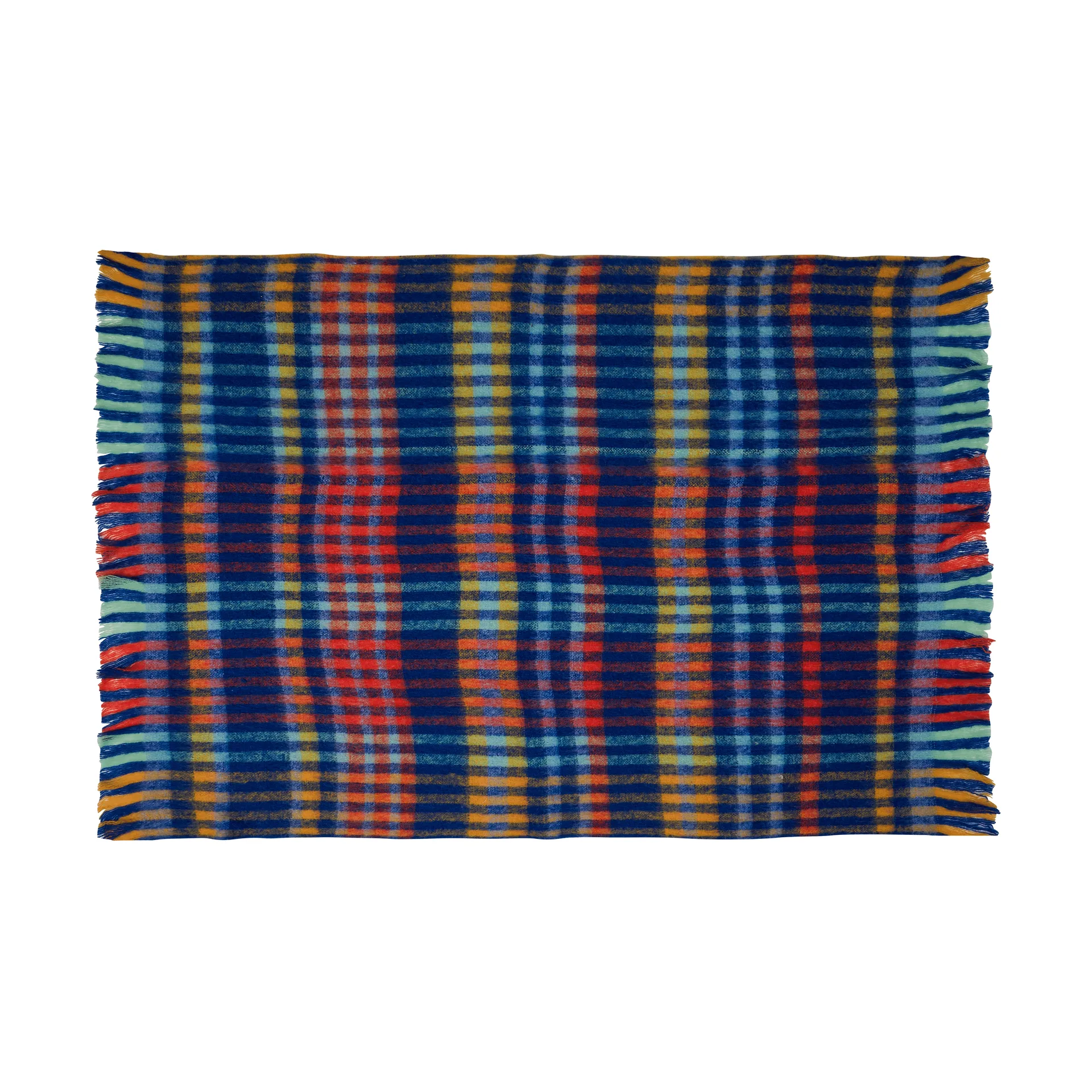 Loom throw blanket, Multicolour, 140x200 cm Hübsch