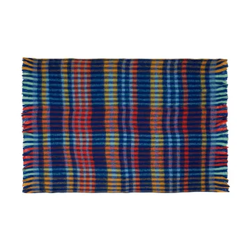 Loom throw blanket - Multicolour, 140x200 cm - Hübsch