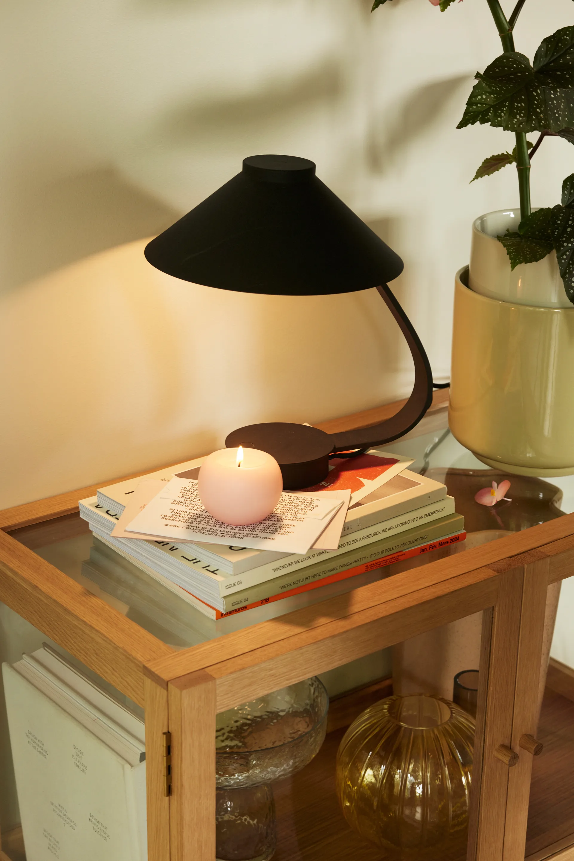 Muri table lamp, Black Hübsch