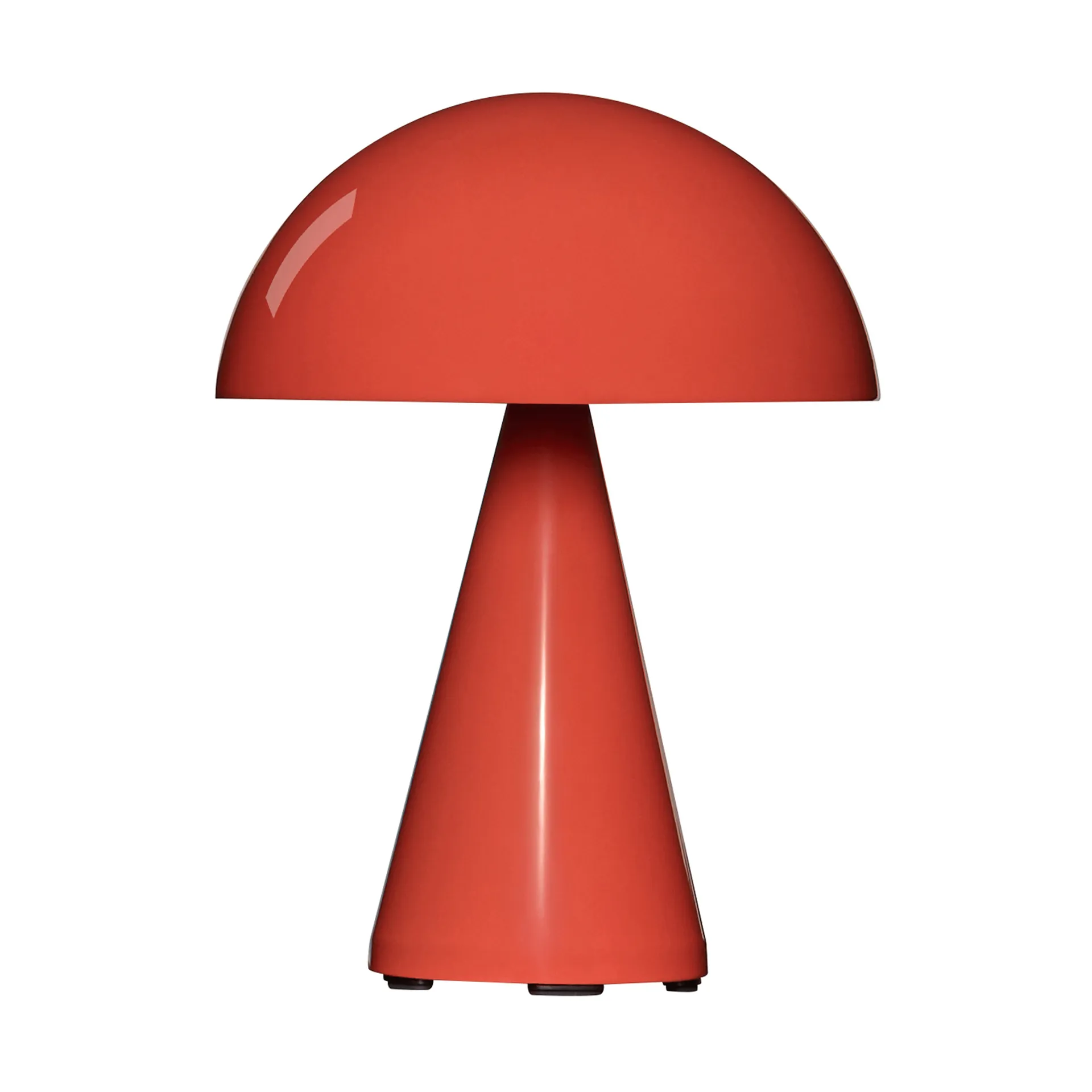Mush portable table lamp, Bright red, 20 cm Hübsch
