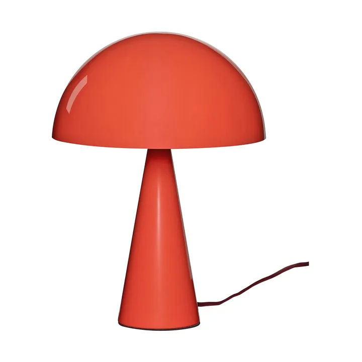 Mush table lamp - Bright red, mini 34 cm - Hübsch