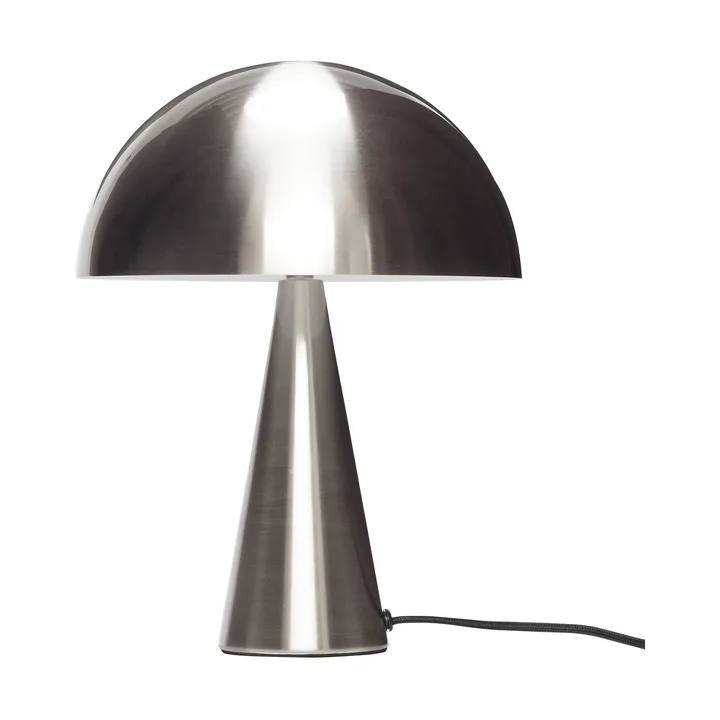 Mush table lamp - Nickel, mini 34 cm - Hübsch