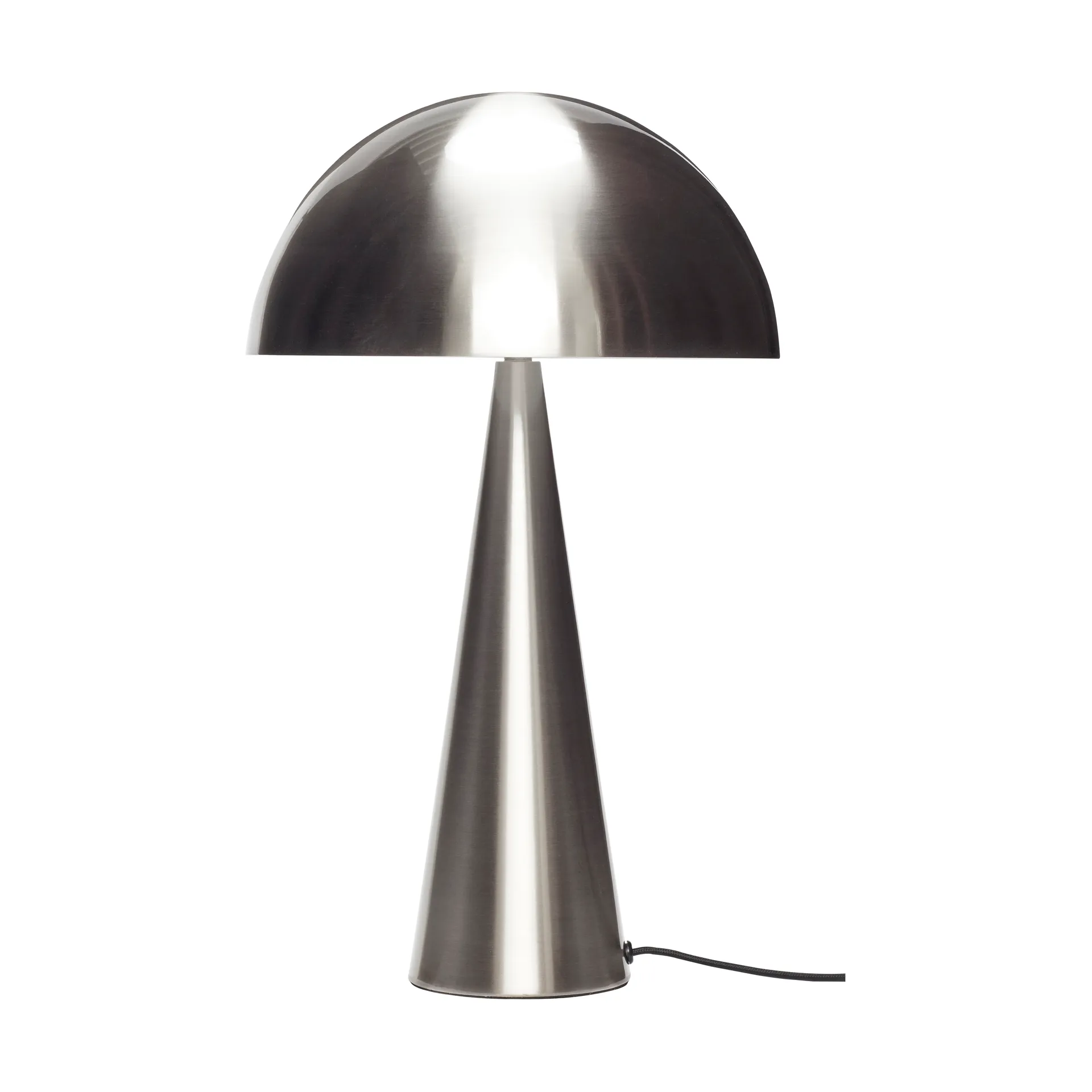 Mush table lamp, Nickel, tall 50 cm Hübsch