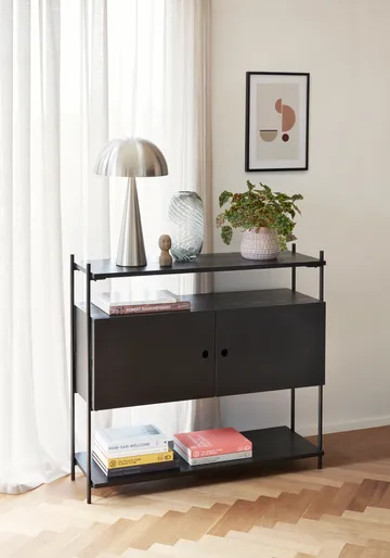 Mush table lamp - Nickel, tall 50 cm - Hübsch