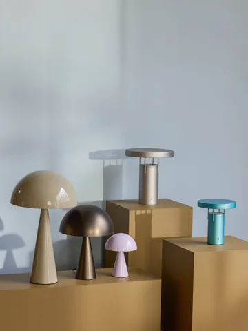Mush table lamp - Sand, tall 50 cm - Hübsch