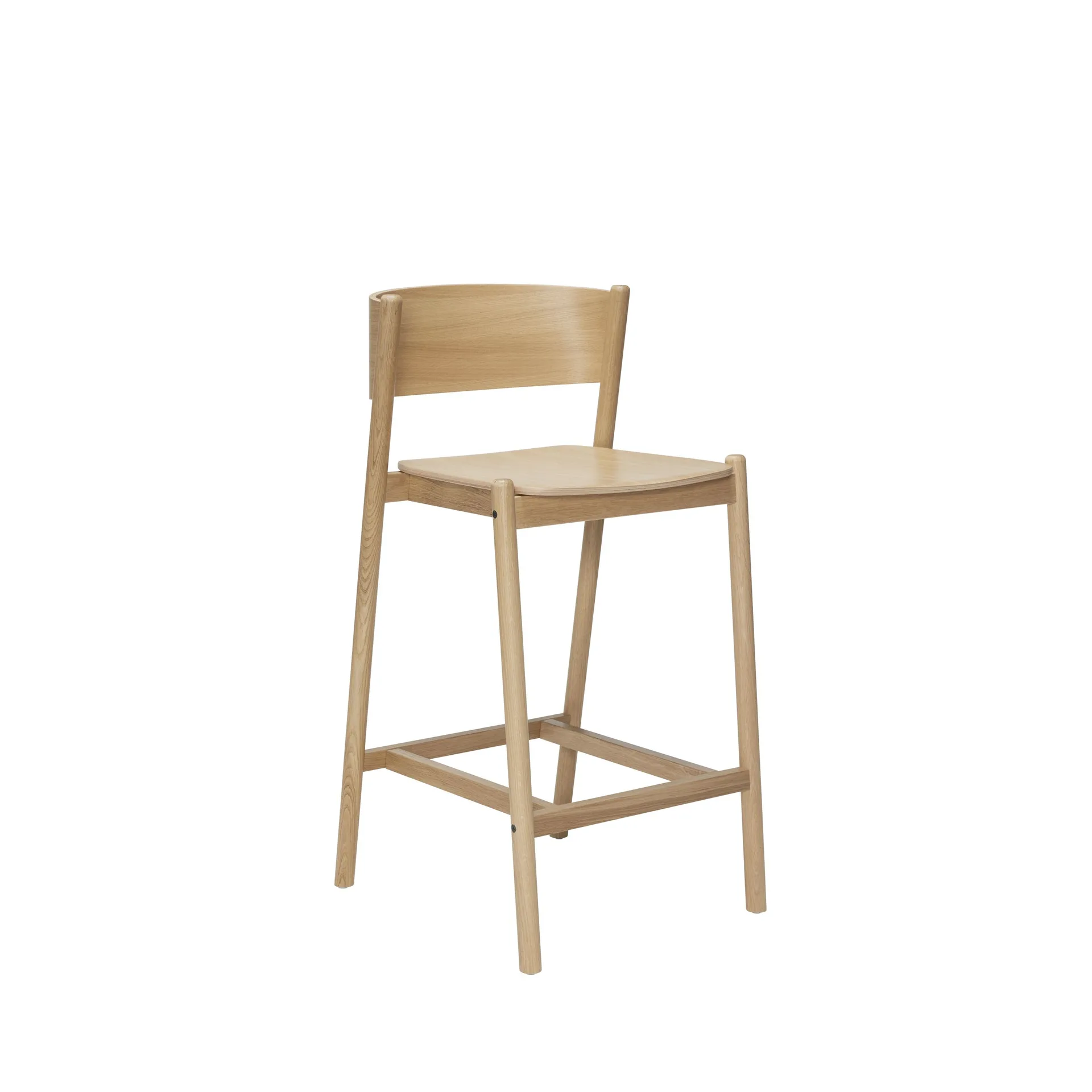 Oblique bar stool, Nature Hübsch