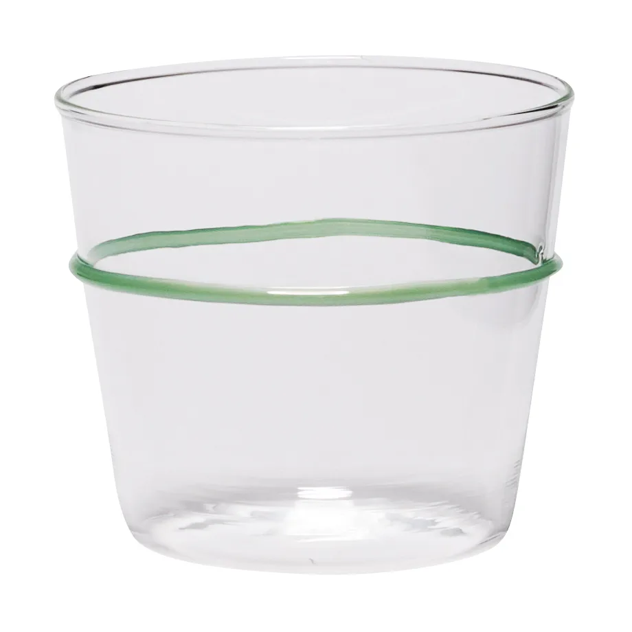 Orbit drinking glass 20 cl, Green Hübsch