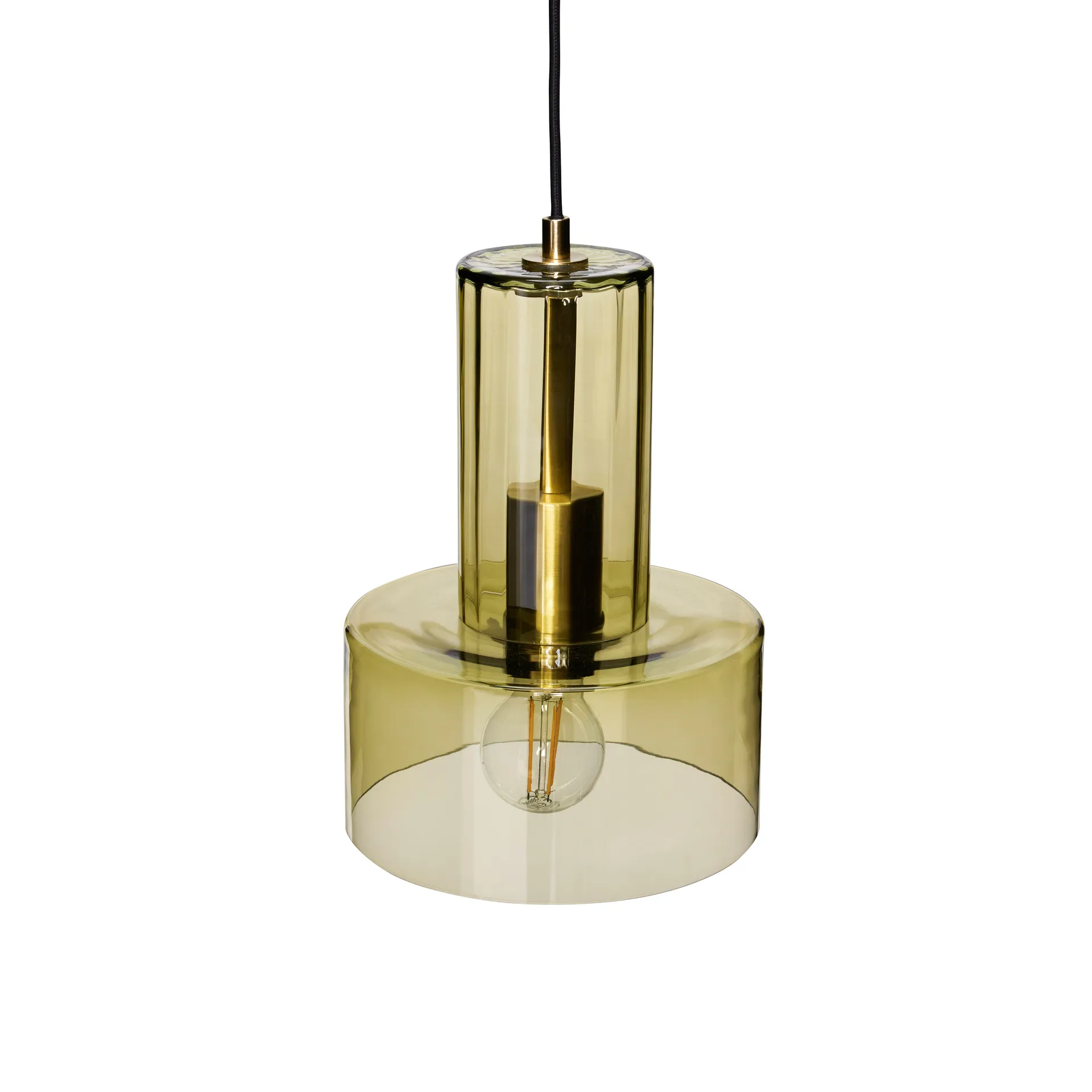 Ripple pendant lamp, Green Hübsch