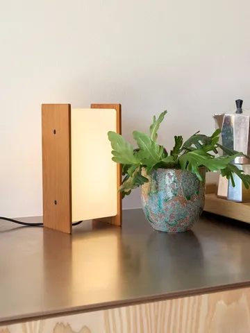 Sabi table lamp - Oak, 13x25x10 cm - Hübsch