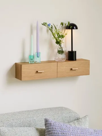 Shuno shelf - Oak, 60x12x14 cm - Hübsch
