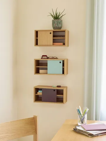 Slide shelf - Burgundy, 40x20x20 cm - Hübsch