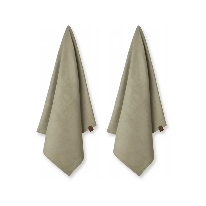 Humdakin Organic kitchen towel 45x70 cm 2-pack - Oak  - Humdakin