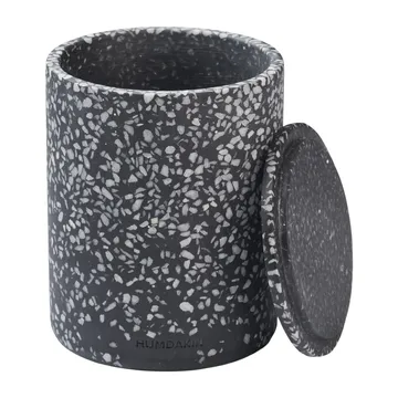 Humdakin Terrazzo vase with lid Ø10 cm - Black - Humdakin