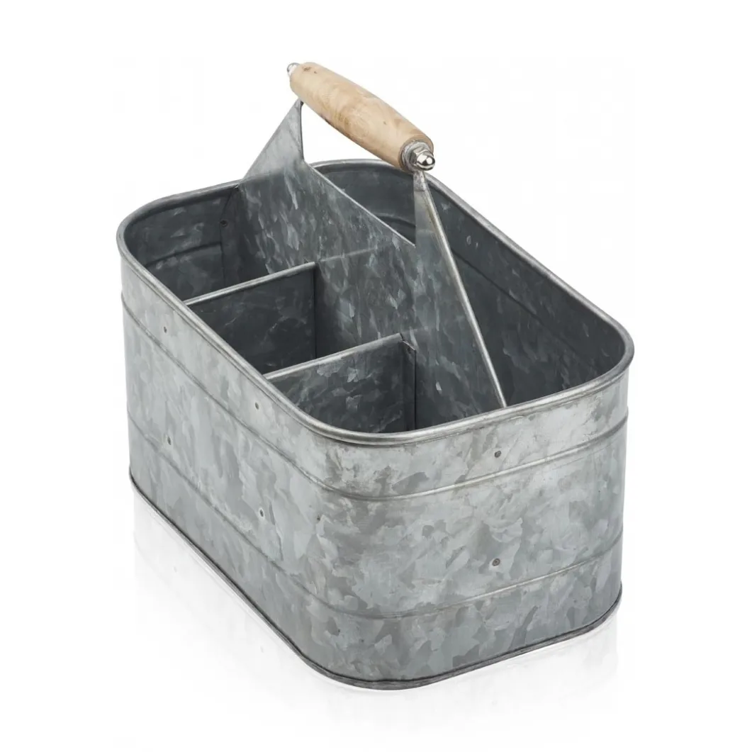 Humdakin zink bucket storage box, 30x20 Humdakin