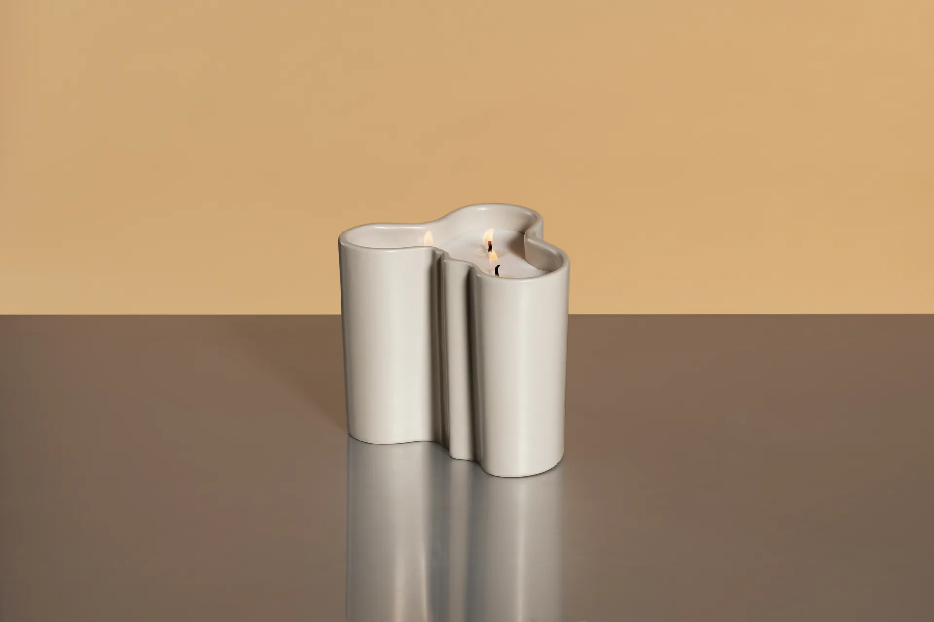 Aalto scented candle 11 cm, Sand Iittala