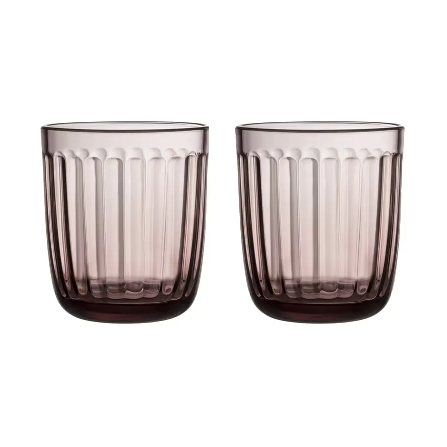 Raami drinks glass 26 cl 2-pack, Heather Iittala