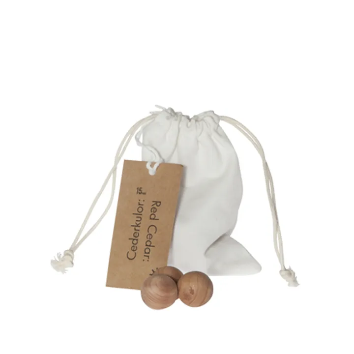 Iris cedarwood beads - Cedar wood, 15 balls - Iris Hantverk