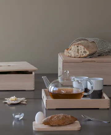 Iris Hantverk plate & egg cup - Birch - Iris Hantverk