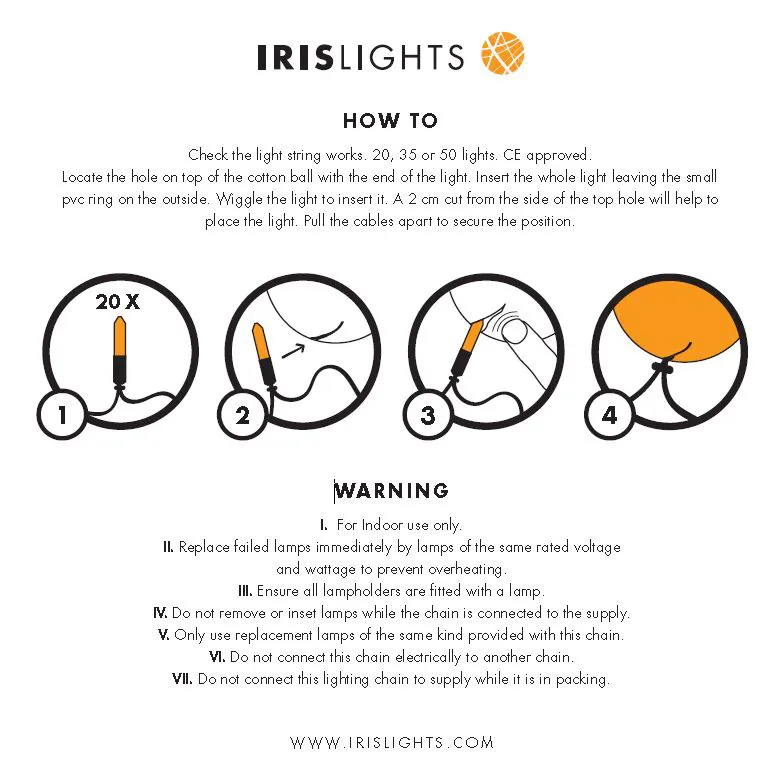 Iris lights Dreamcatcher, 20 balls Irislights