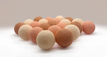 Irislights string lights - Peach, 20 balls - Irislights