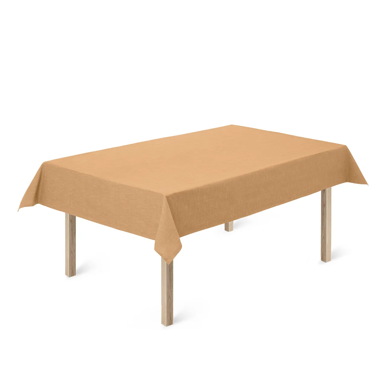 Basic cotton table cloth 150x320 cm, ocher Juna