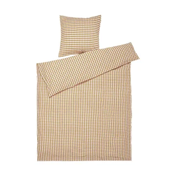 Bæk&Bølge bed set 150x210 cm - Caramel-offwhite - Juna