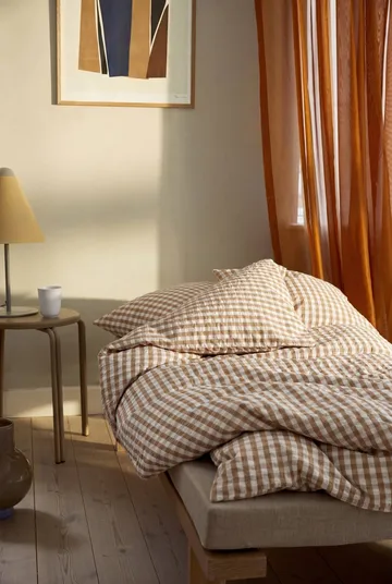 Bæk&Bølge bed set 150x210 cm - Caramel-offwhite - Juna