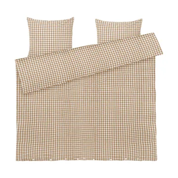 Bæk&Bølge bed set 220x220 cm - Caramel-offwhite - Juna