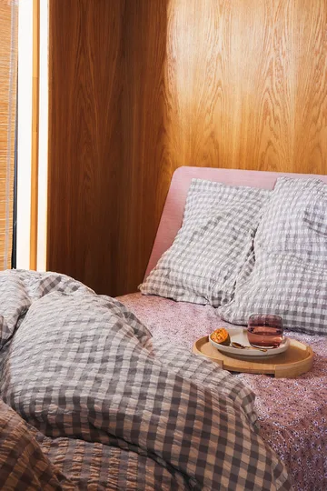 Bæk&Bølge bed set 220x220 cm - grey-birch - Juna