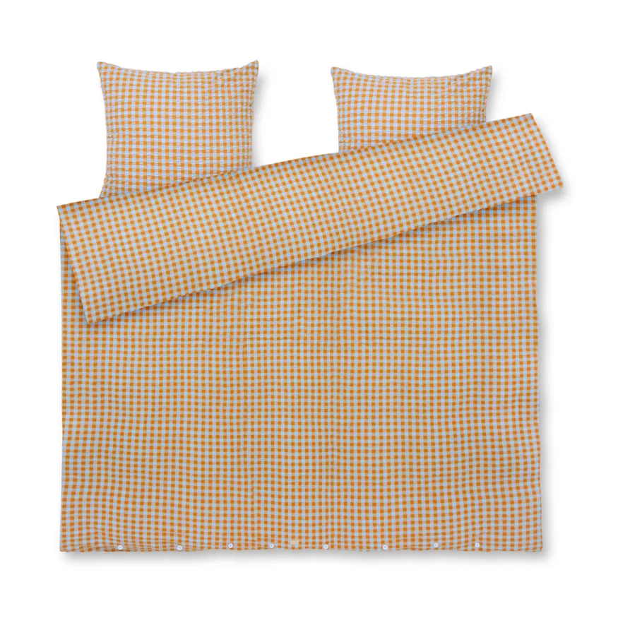 Bæk&Bølge bed set 220x220 cm, Light blue sand Juna