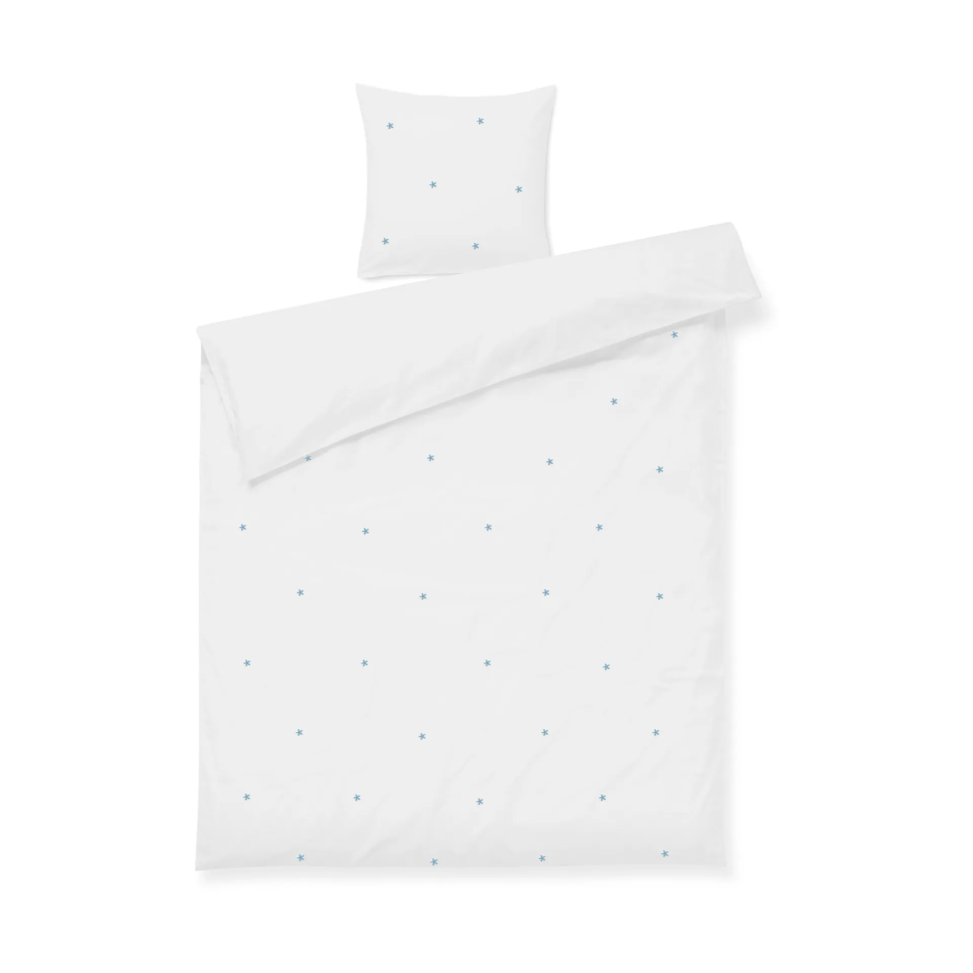 Daisy bedding set 150x210 cm, White-light blue Juna