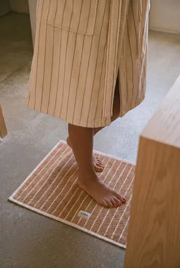 Soft bath mat - Caramel-offwhite. 50x70 cm - Juna