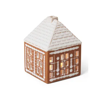 Gingerbread candle holder small 11 cm - Brown - Kähler