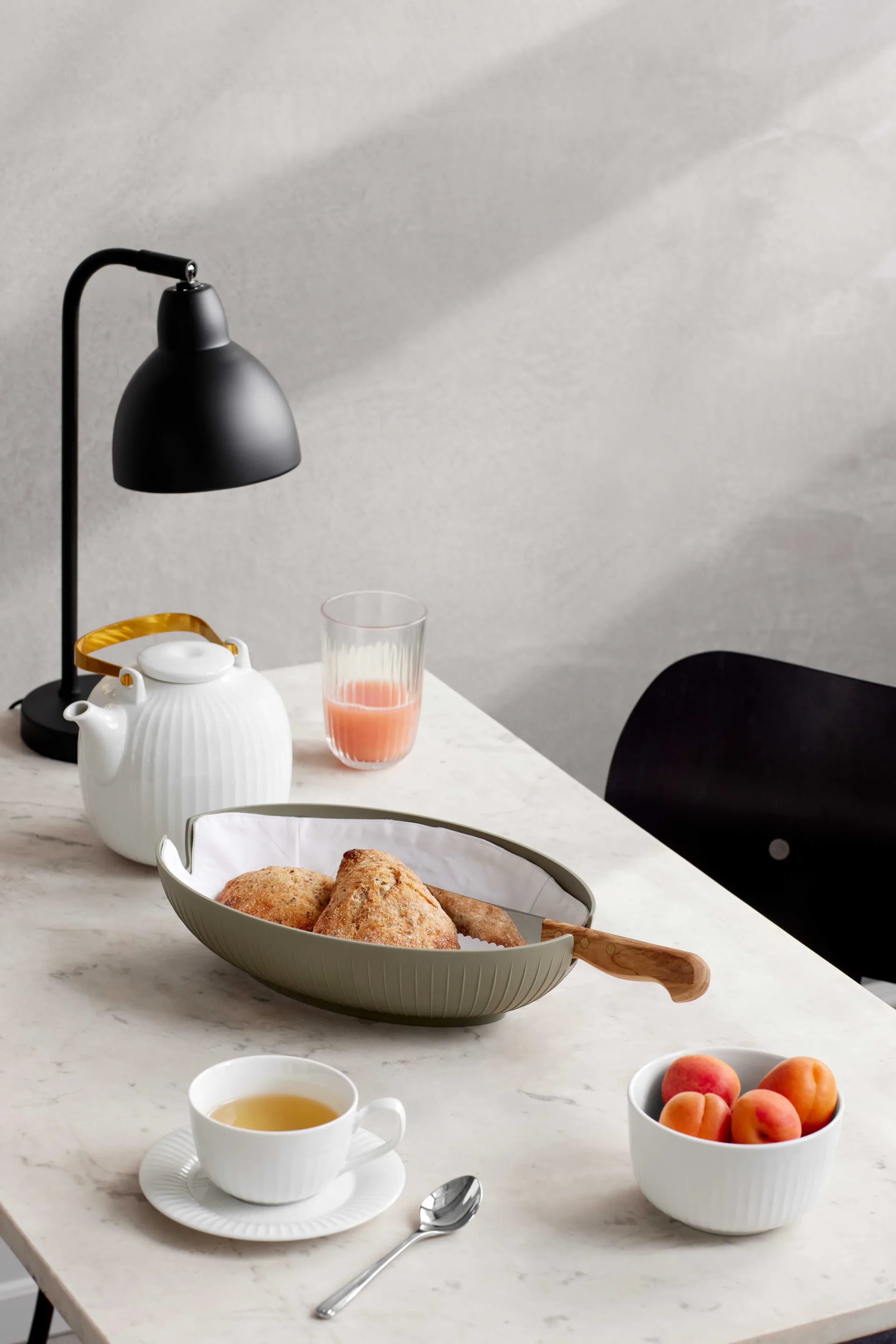 Hammershøi bread basket, Green Kähler