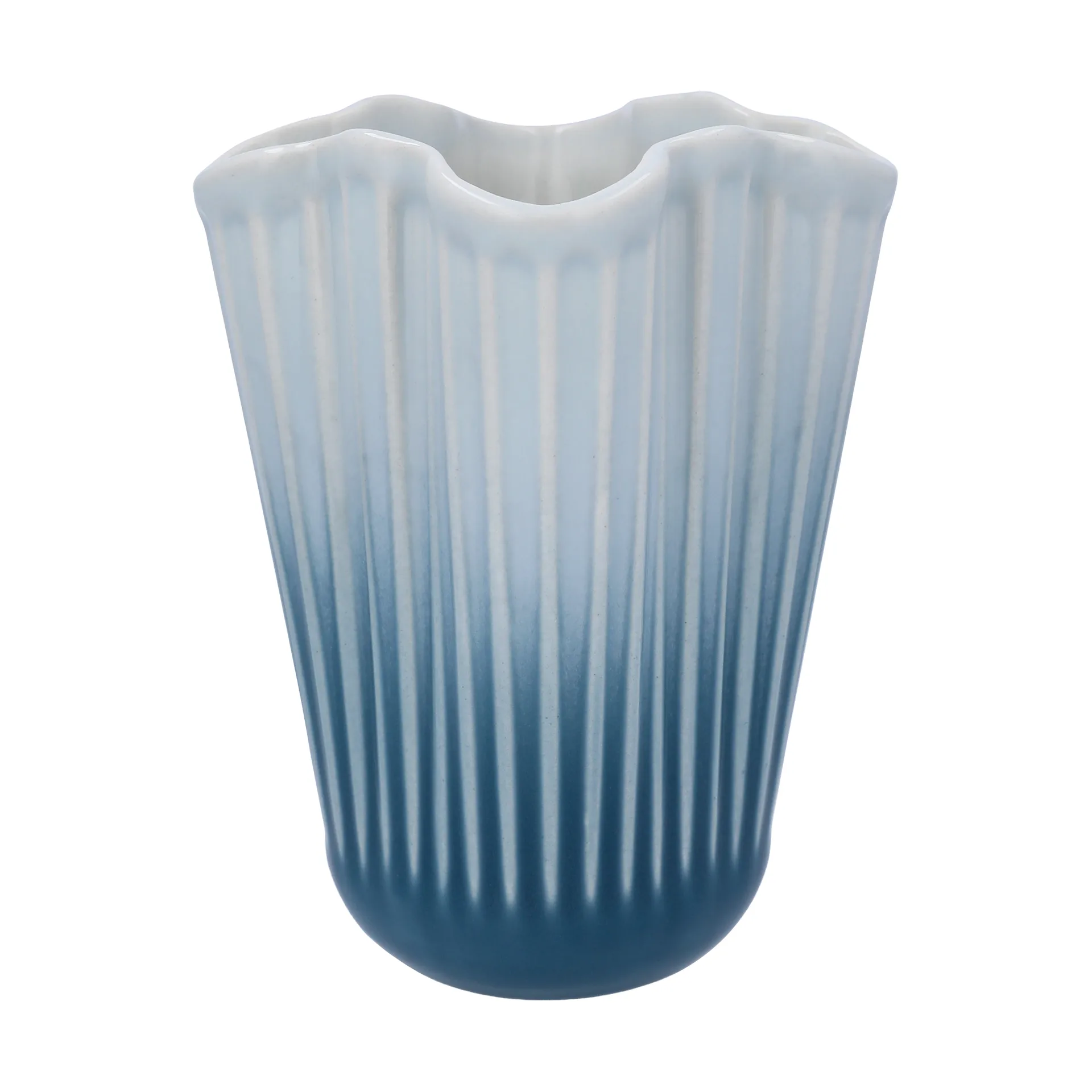 Hammershøi vase unfold, Blue, 16.5 cm Kähler