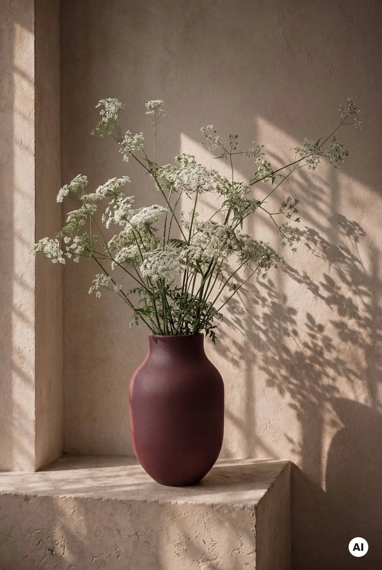 Studio Omaggio vase, Bordeaux, 31 cm Kähler