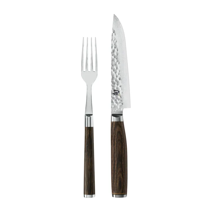 Kai Shun Premier knife & fork set - Chrome-brown - KAI