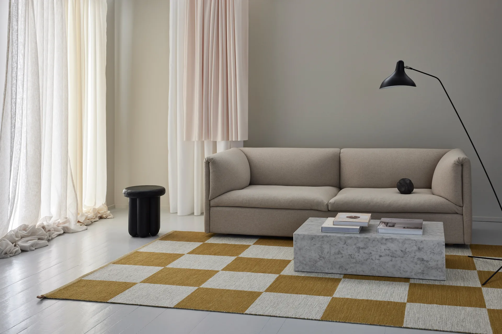 Checkerboard Icon rug 200x300 cm, Sunny Day Kasthall