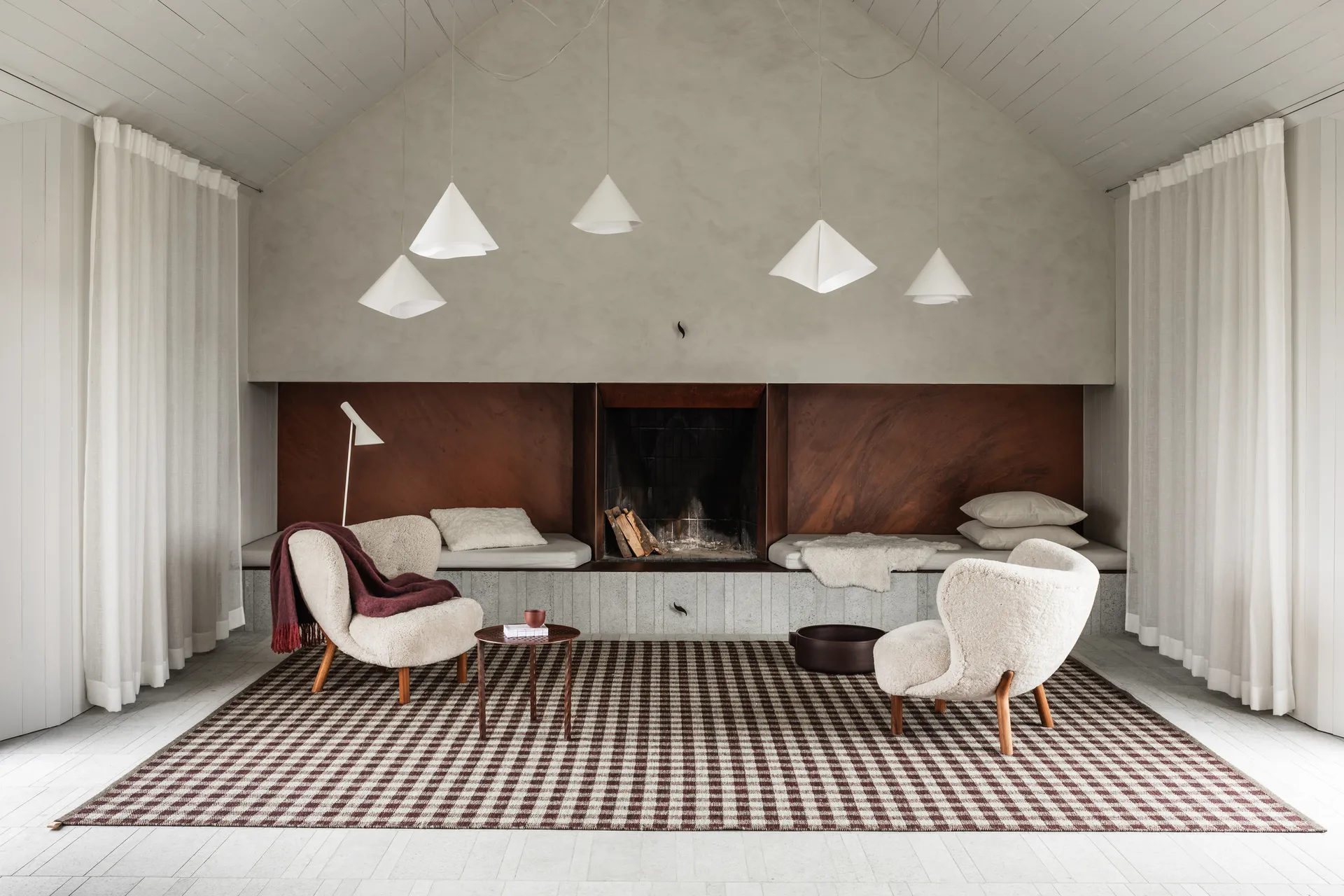 Vichy carpet 240x350 cm, Raspberry Blue 260 Kasthall