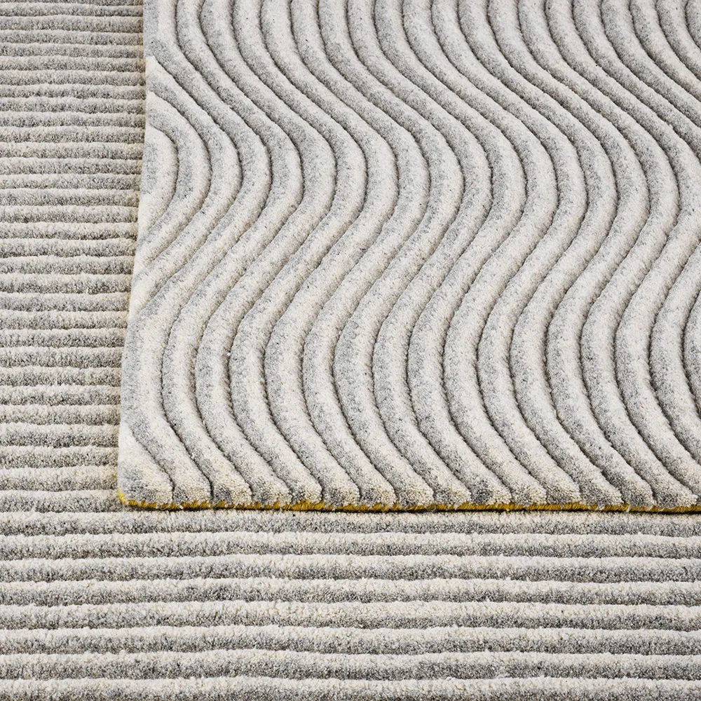 Dunes Wave rug, Light grey, 200x300 cm Kateha