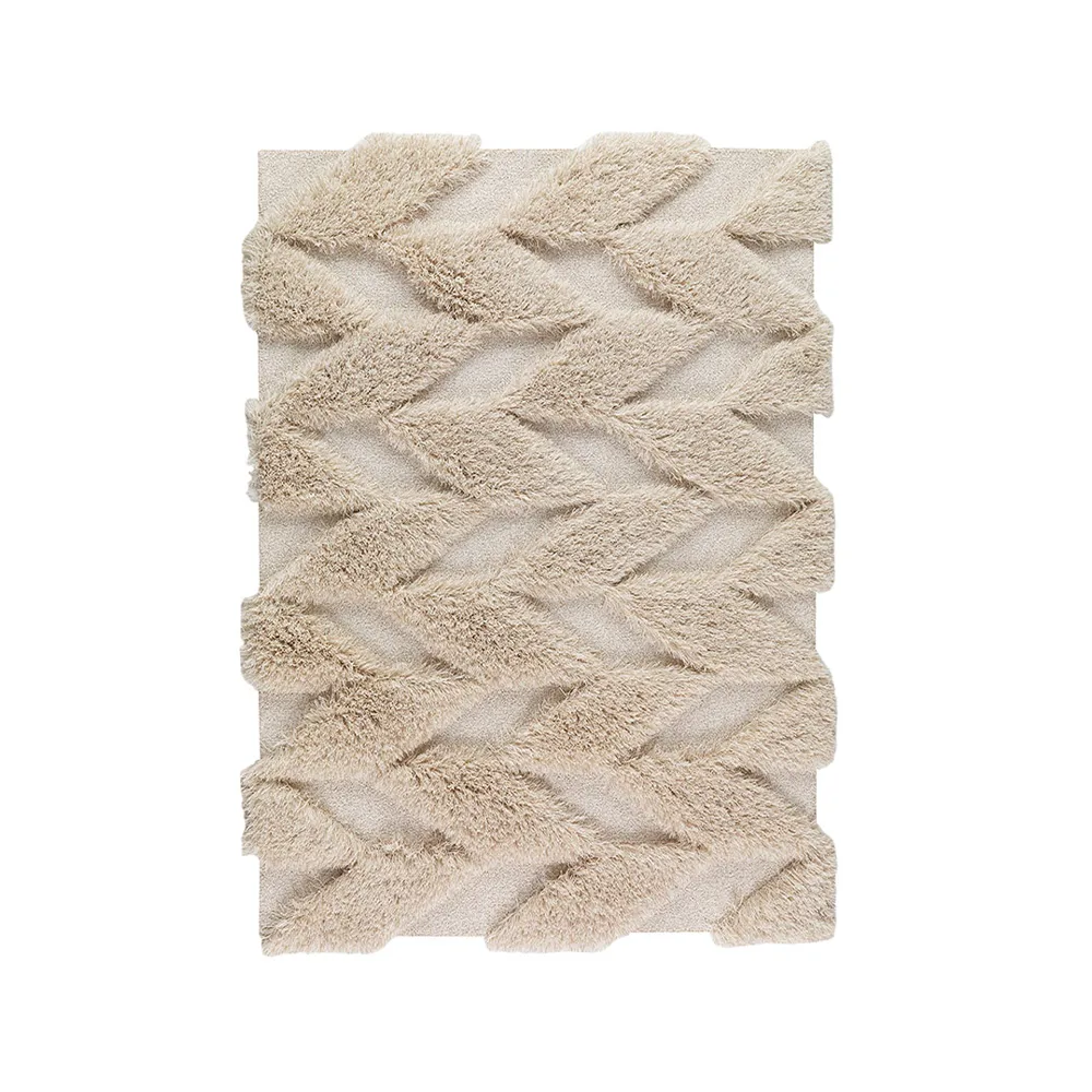 Herringbone Wild rug, Light beige, 170x240 cm Kateha
