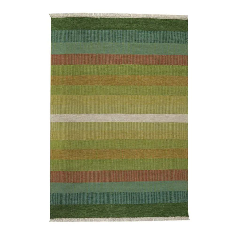 Tofta Wave rug 80x250 cm, green Kateha