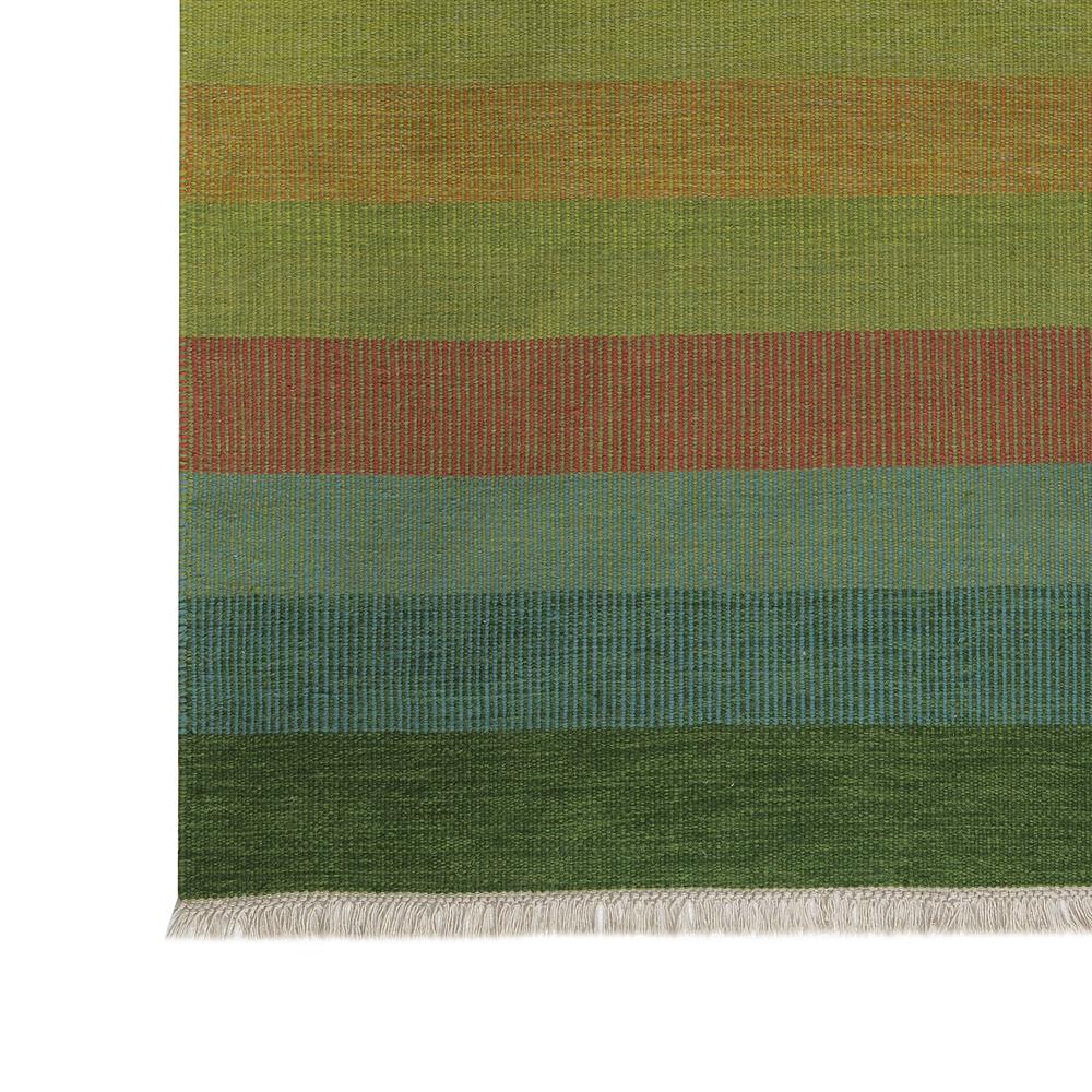 Tofta Wave rug 80x250 cm, green Kateha