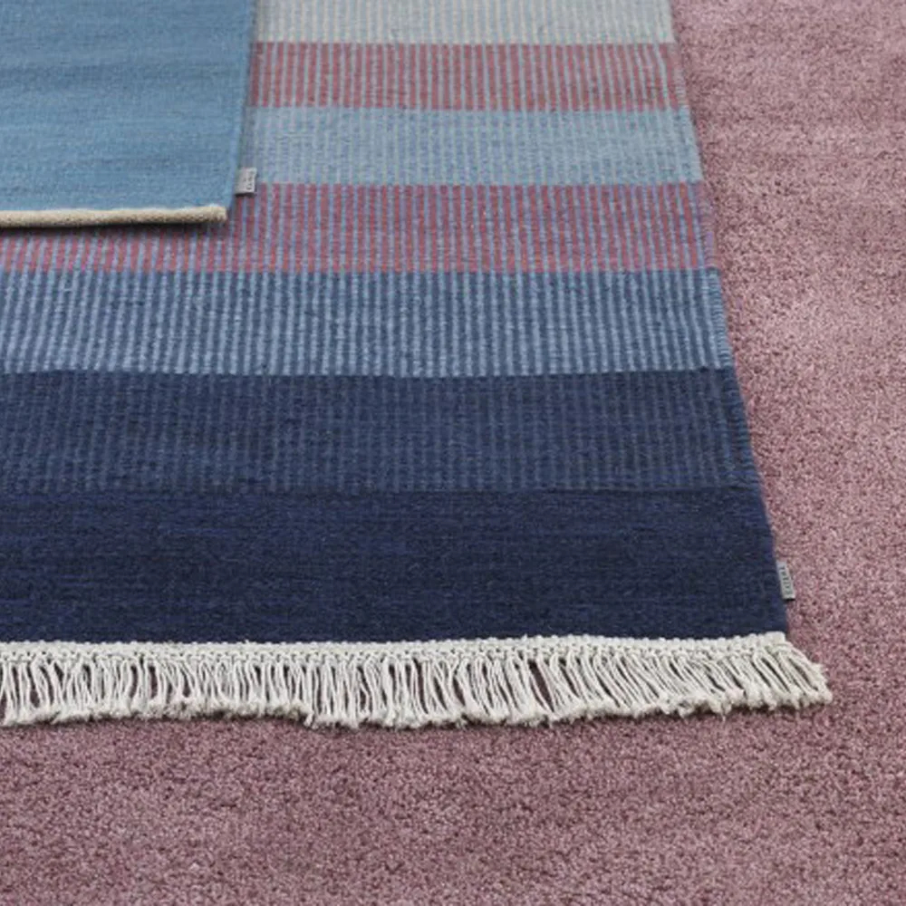 Tofta wave rug, Red, 200x300 cm Kateha