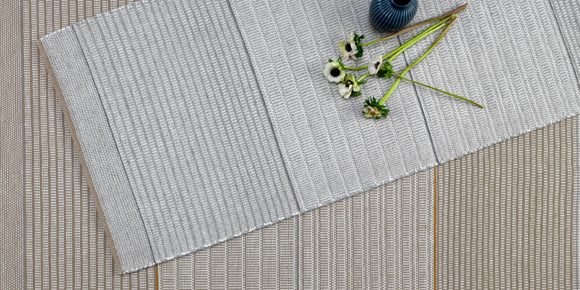 Tribulus Three wool rug, Beige, 170x240 cm Kateha