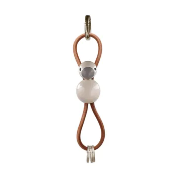 Kay Bojesen bird keyring - Sand, natural leather - Kay Bojesen Denmark