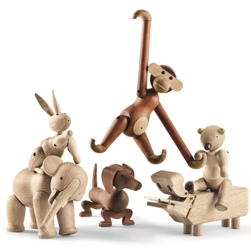 Kay Bojesen dog 18,5 cm, Walnut Kay Bojesen Denmark