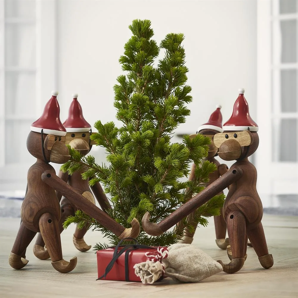 Kay Bojesen santa hat for the small monkey, Red Kay Bojesen Denmark