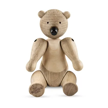 Kay Bojesen wooden bear Liliput - Untreated oak, untreated maple - Kay Bojesen Denmark