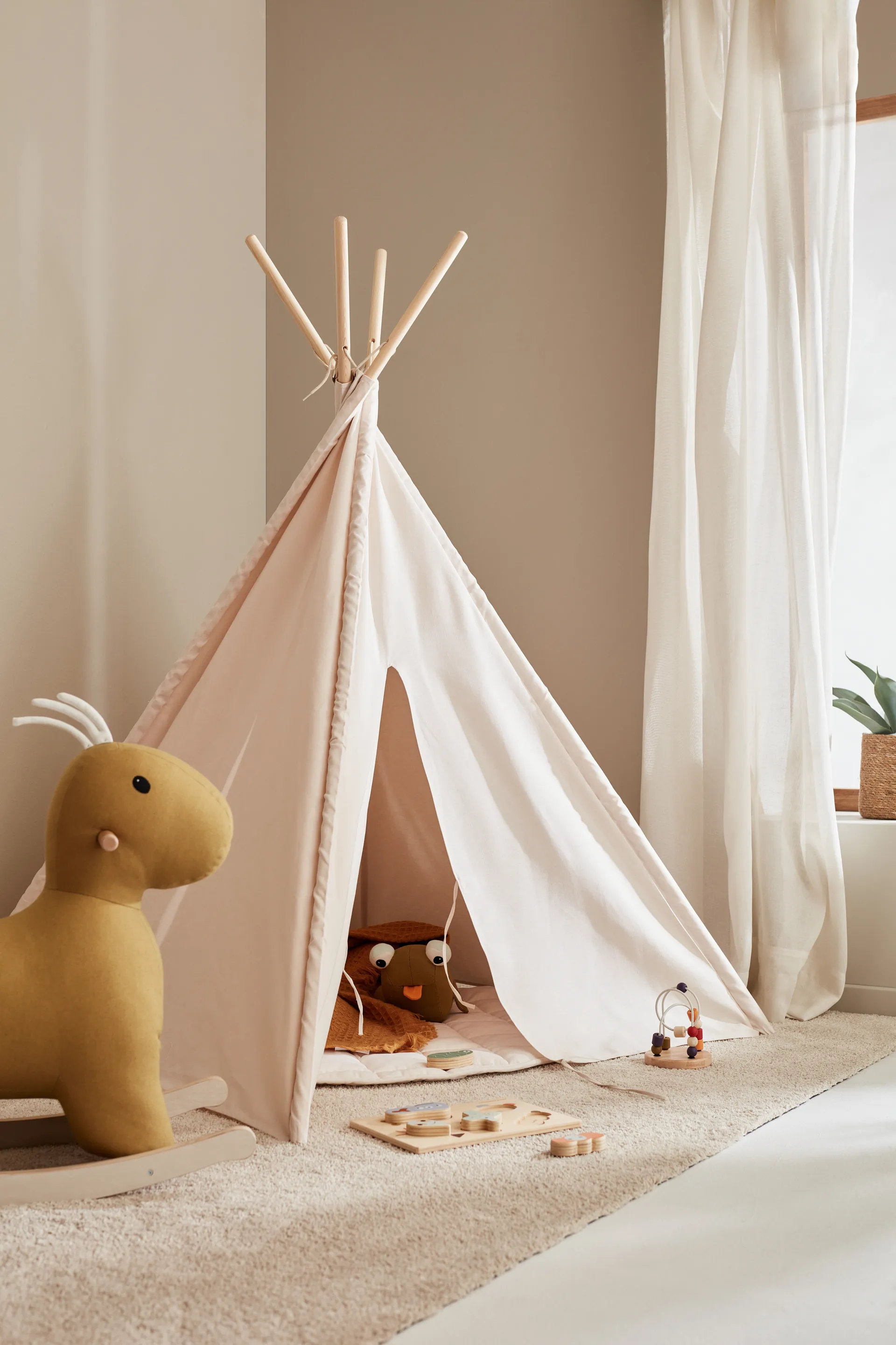 Kid's Base teepee, Natural white Kid's Concept